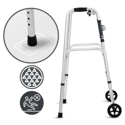 Balkonik aluminiowy do chodzenia ze zdejmowanymi kółkami Step Light MSupport