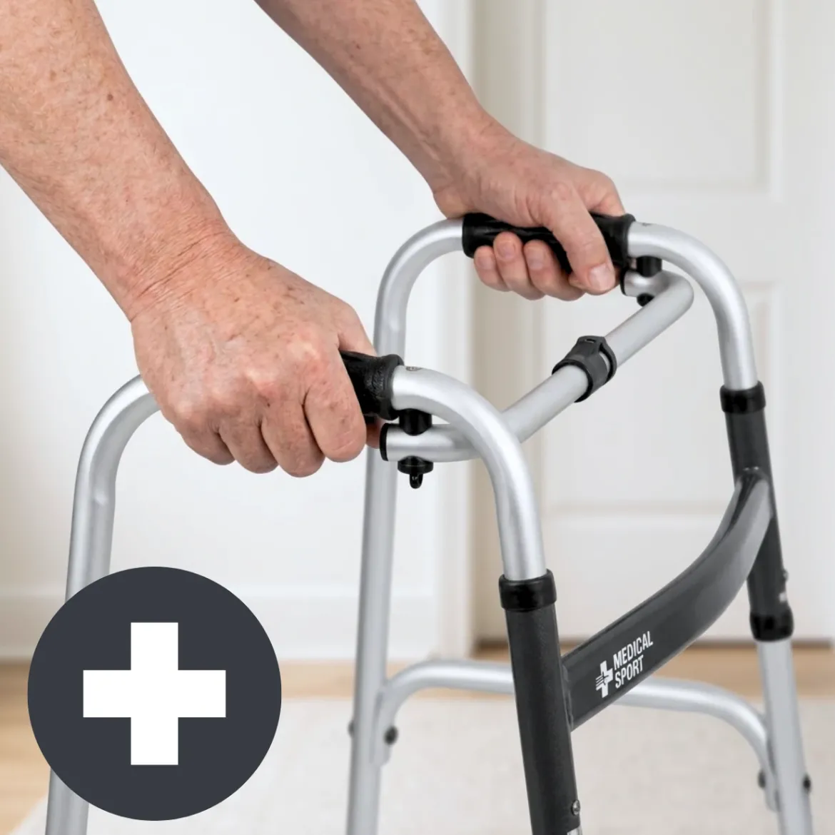 Balkonik aluminiowy do chodzenia ze zdejmowanymi kółkami Step Light MSupport