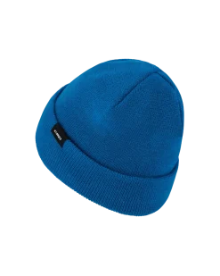 Ciepła czapka beanie z wełną merino Core Run CEP niebieska