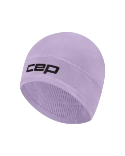 Ciepła zimowa czapka termiczna beanie unisex Core Run CEP liliowa
