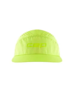 Czapka do biegania z daszkiem Pro Run Ultralight unisex limonkowa