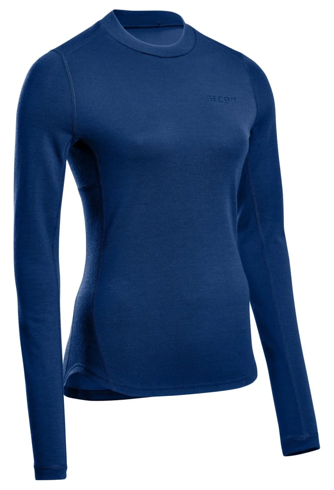 Damska bluzka sportowa z wełną merino CEP Cold Weather niebieska