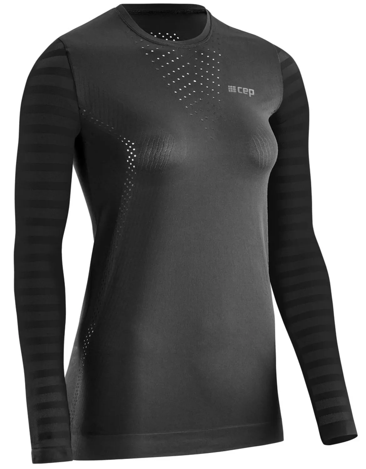 Damska koszulka sportowa z długim rękawem CEP Ultralight czarna