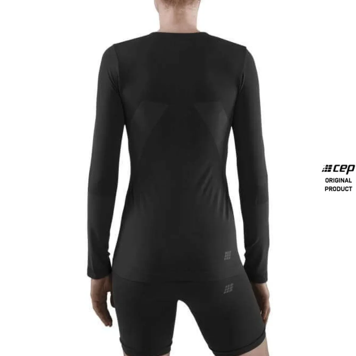Damska koszulka sportowa z długim rękawem CEP Cold Weather Base czarna