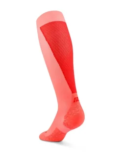 Damskie długie skarpety kompresyjne sportowe CEP Core Run Ultralight koralowe