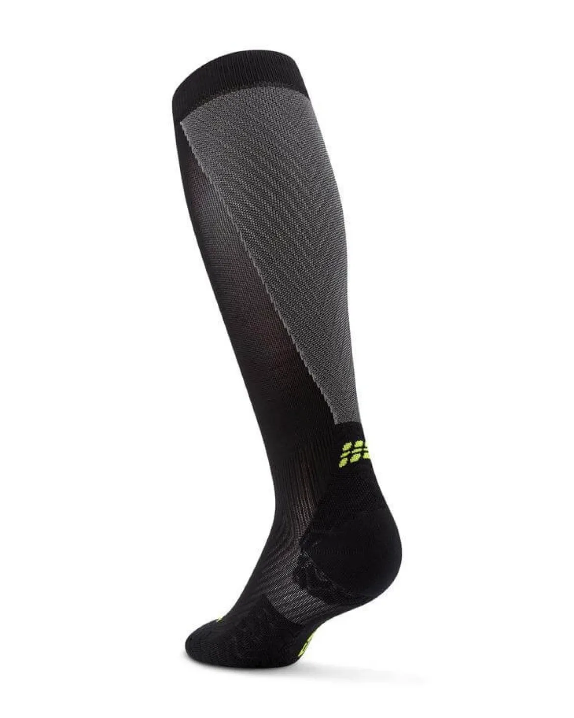 Damskie długie skarpety kompresyjne sportowe CEP Core Run Ultralight czarne