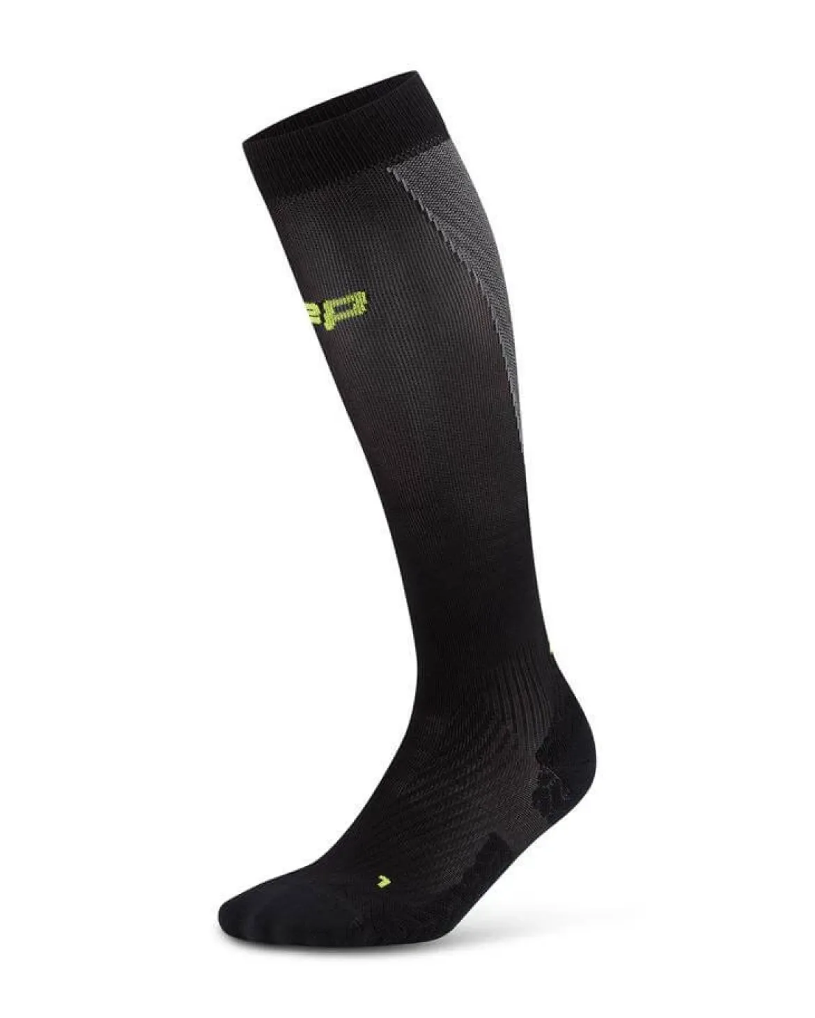 Damskie długie skarpety kompresyjne sportowe CEP Core Run Ultralight czarne