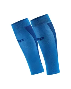Damskie opaski kompresyjne na łydki sportowe CEP Core Run Ultralight niebieskie