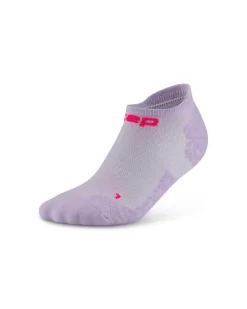 Damskie skarpety kompresyjne sportowe stopki no show CEP Core Run Ultralight liliowe