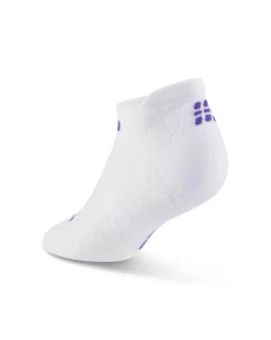 Damskie skarpety kompresyjne sportowe stopki no show CEP Core Run Ultralight białe