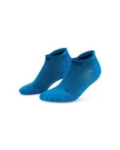 Damskie skarpety kompresyjne sportowe stopki no show CEP Core Run Ultralight niebieskie