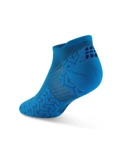 Damskie skarpety kompresyjne sportowe stopki no show CEP Core Run Ultralight niebieskie