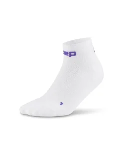 Damskie skarpety kompresyjne sportowe za kostkę low cut CEP Core Run Ultralight białe