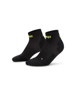 Damskie skarpety kompresyjne sportowe za kostkę low cut CEP Core Run Ultralight czarne