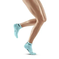 Damskie skarpety kompresyjne sportowe CEP The Run 4.0 low-cut błękitne