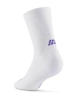 Damskie skarpety kompresyjne sportowe do połowy łydki CEP Core Run Ultralight białe