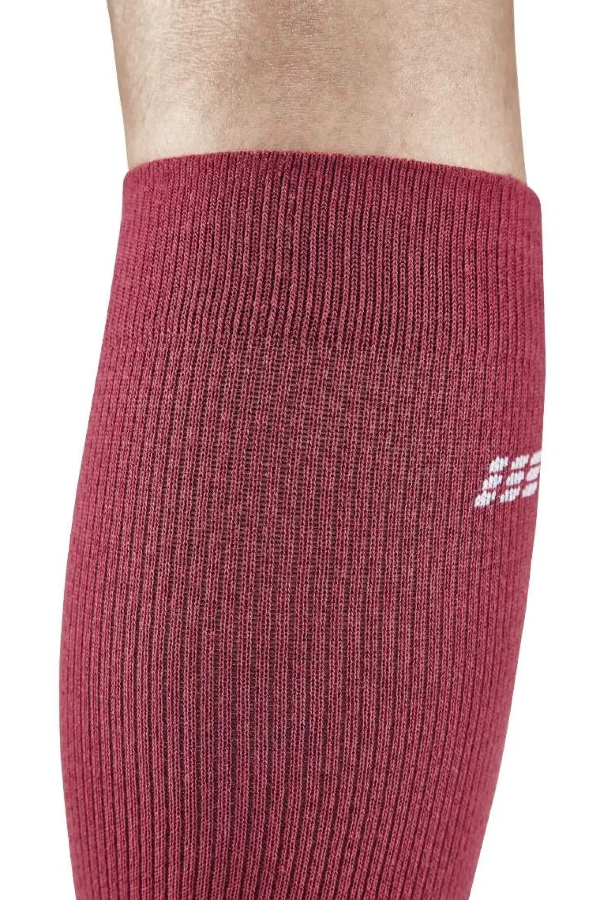 Damskie skarpety kompresyjne trekkingowe Hiking Light Merino CEP wysokie różowe