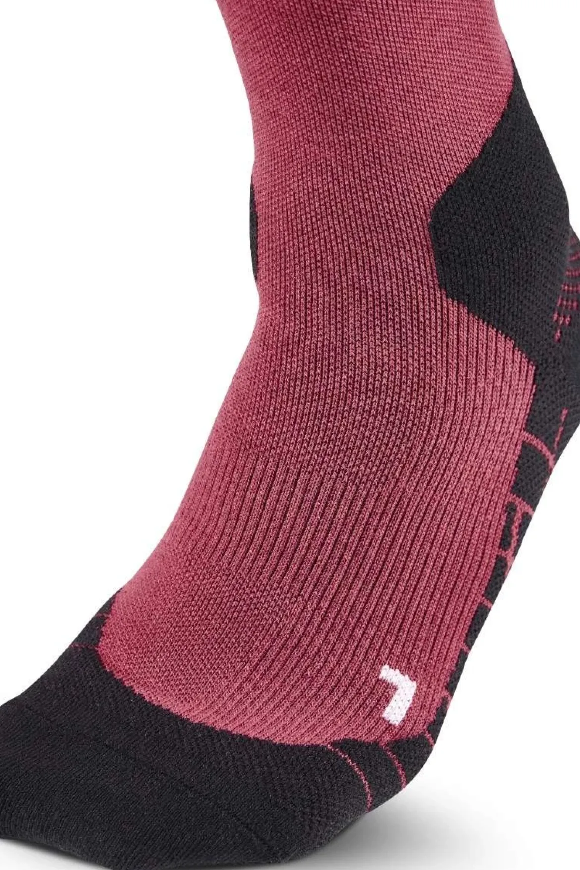 Damskie skarpety kompresyjne trekkingowe Hiking Light Merino CEP wysokie różowe