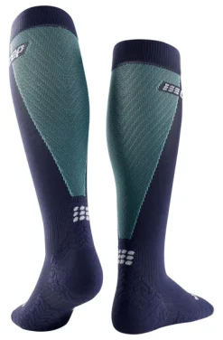 Damskie skarpety kompresyjne sportowe CEP Ultralight wysokie granatowo-niebieskie - nowa kolekcja