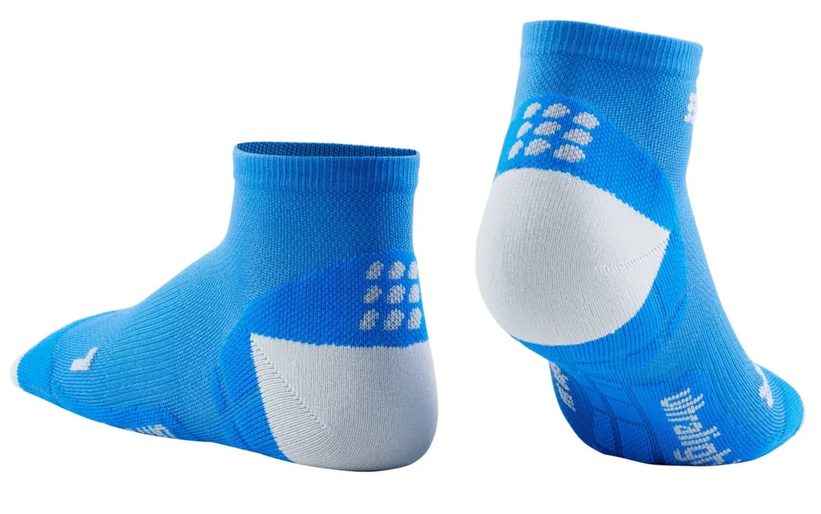 Damskie skarpety kompresyjne sportowe CEP Ultralight low-cut niebieskie