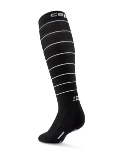 Damskie skarpety kompresyjne sportowe CEP Reflective wysokie czarne