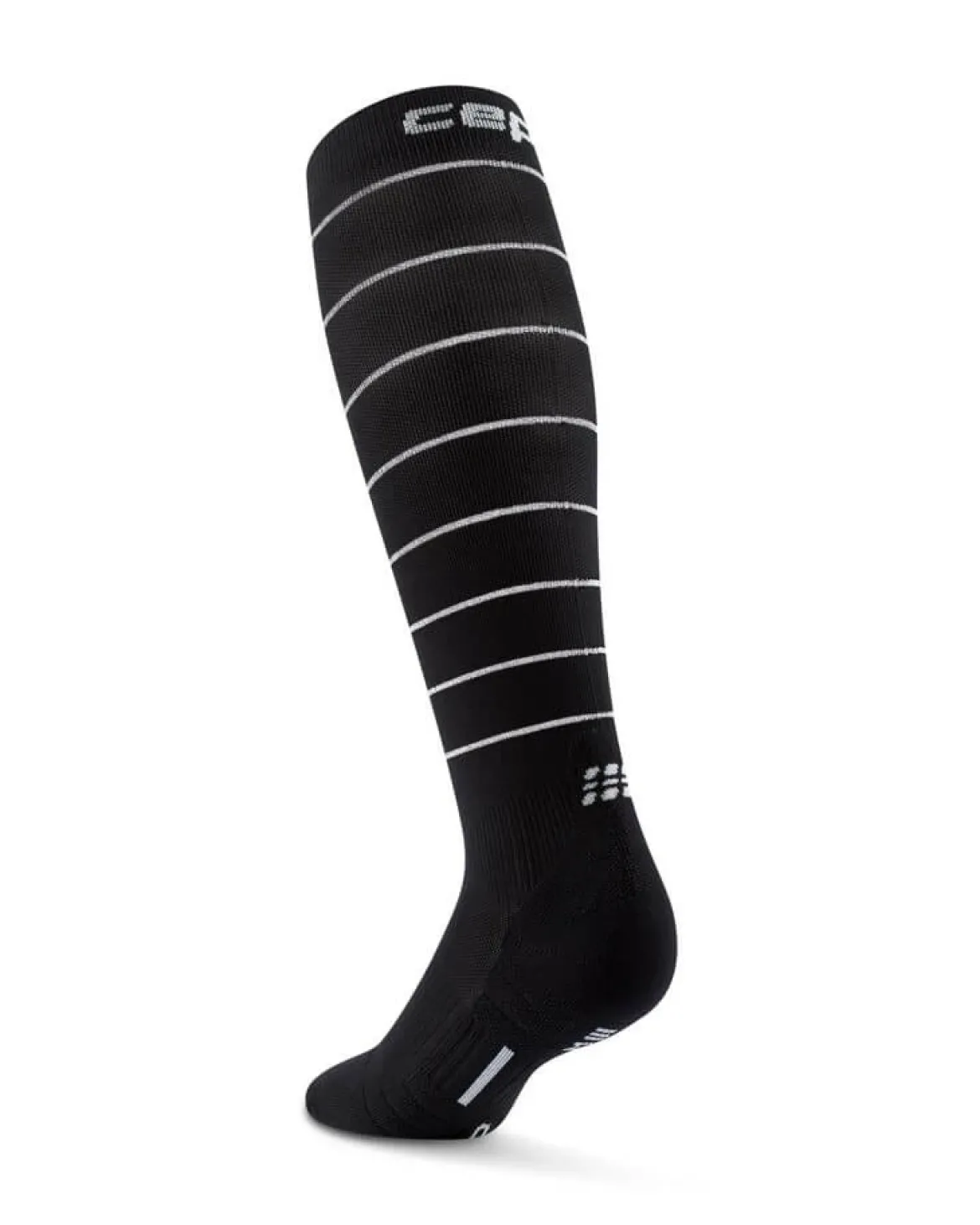 Damskie skarpety kompresyjne sportowe CEP Reflective wysokie czarne