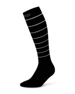 Damskie skarpety kompresyjne sportowe CEP Reflective wysokie czarne