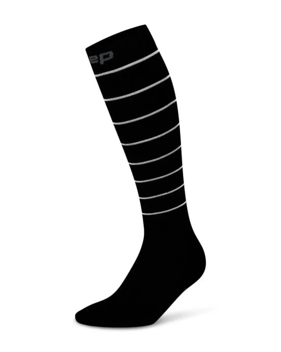 Damskie skarpety kompresyjne sportowe CEP Reflective wysokie czarne