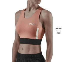 Damski sportowy Crop Top treningowy CEP różowy