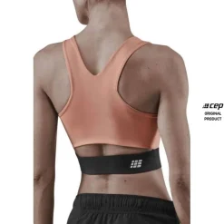 Damski sportowy Crop Top treningowy CEP różowy