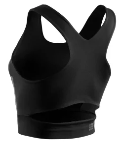 Damski sportowy Crop Top treningowy CEP czarny