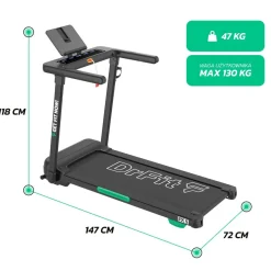 DrFit Bieżnia domowa elektryczna FX5z funkcją łatwego składania