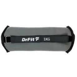 DrFit ciężarki do ćwiczeń na kostki i nadgarstki 1 kg (para) szare