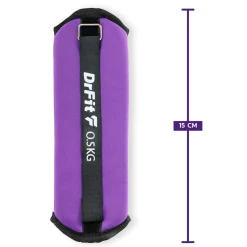 DrFit ciężarki do ćwiczeń na kostki i nadgarstki 0,5 kg (para) fioletowe