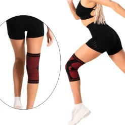 DrFit Elastyczna opaska na kolano czerwona XL