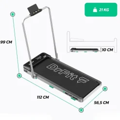 DrFit Elektryczna bieżniadomowa FX2 do chodzenia i biegania