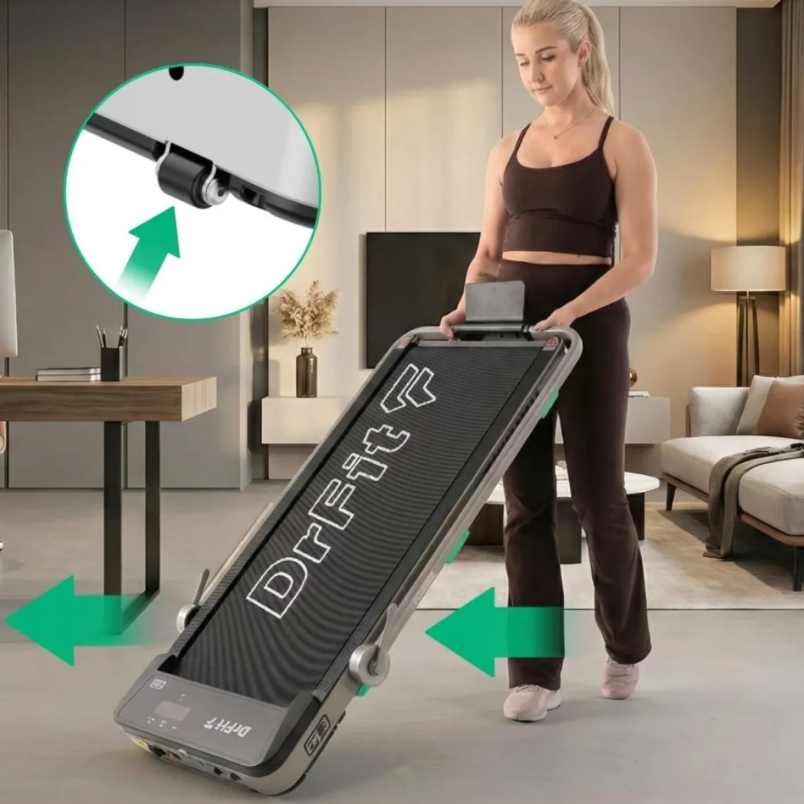 DrFit Elektryczna bieżniadomowa FX2 do chodzenia i biegania