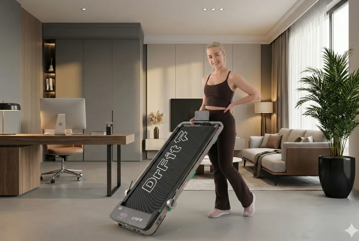 DrFit Elektryczna bieżniadomowa FX2 do chodzenia i biegania