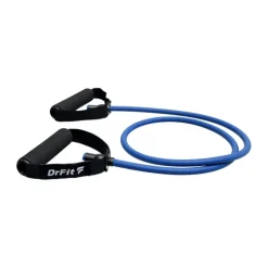 DrFit Guma oporowa z uchwytami niebieska