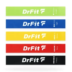 DrFit Gumy oporowe do rehabilitacji zestaw 5 gum lateksowych