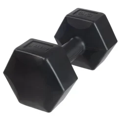 DrFit Hantle sześciokątne heksagony 6 kg czarne (2 sztuki)