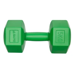 DrFit Hantle sześciokątne heksagony 5 kg zielone (2 sztuki)