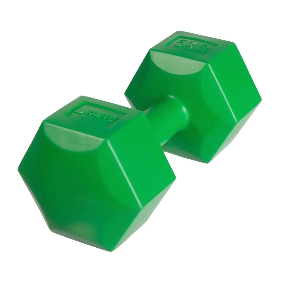 DrFit Hantle sześciokątne heksagony 5 kg zielone (2 sztuki)