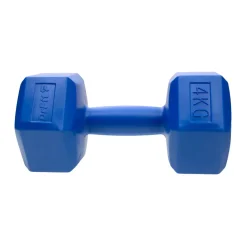 DrFit Hantle sześciokątne heksagony 4 kg niebieskie (2 sztuki)