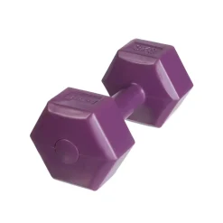 DrFit Hantle sześciokątne heksagony 3 kg fioletowe (2 sztuki)