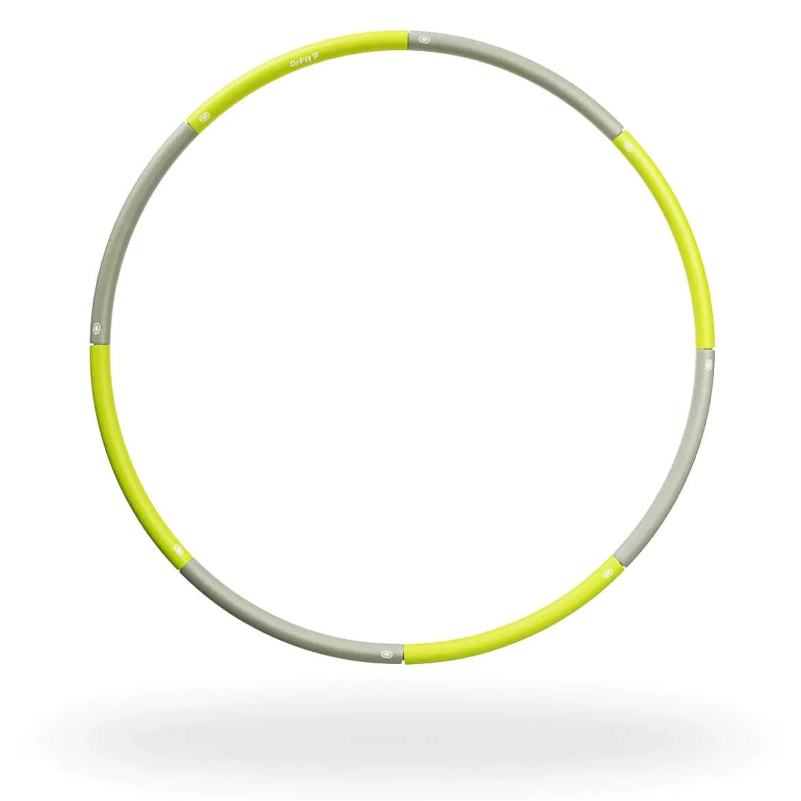DrFit Hula Hop składane 8-elementowe ø 100 cm szaro-zielone