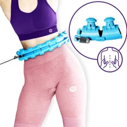 DrFit Hula Hop z obciążeniem masujące niebieskie
