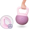 DrFit Kettlebell odważnik kulowy z piaskiem do ćwiczeń siłowych fioletowy 12kg