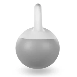 DrFit Kettlebell odważnik kulowy z piaskiem do ćwiczeń siłowych szary 16kg