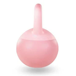 DrFit Kettlebell odważnik kulowy z piaskiem do ćwiczeń siłowych różowy 8 kg
